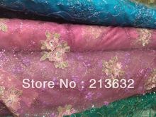 Скатерть Свадебная кружевная из органзы, популярная желтая на розовом фоне с вышивкой, с цветами, с цветами, для венчания 2024 - купить недорого