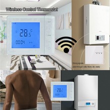 Thermostat A Gas Boiler Thermostat 5A RF Control Wall-Hung Boiler Heating Thermostat LCD Temperature Controller White /Black 2024 - buy cheap