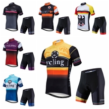 Conjunto de Ropa de Ciclismo para equipos profesionales Maillot de manga corta, pantalones cortos de Gel para Ciclismo de montaña y Motocross, 2021 2024 - compra barato