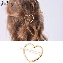 Jisensp Girls Hairpins Hair Simple Romantic Peach Heart Barrettes Fashion Jewelry for Women Hair Pins Head Accessories bijoux 2024 - buy cheap