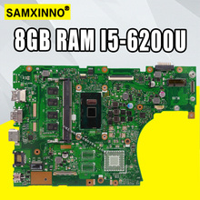 X556UAM laptop motherboard DDR4 8GB RAM I5-6200U For Asus X556U X556UJ X556UB X556UF X556UV X556UQ X556UQK mainboard Test OK 2024 - buy cheap