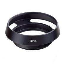 1pcs 37mm 40.5mm 43mm 46mm 49mm 52mm 55mm 58mm 62mm 67mm 72mm 77mm Vented Curved Hollow Metal Lens Hood for Camera Lens 2024 - buy cheap