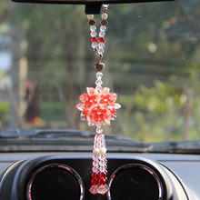 Crystal Pendant Car Rearview Mirror Ornaments Glass Crafts Home Wall Hanging Decor Figurines Car Interior Accessories 2024 - buy cheap