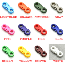 12pcs Colorful 5mm Hole's DIA Straight Flat Side Release Plastic Buckles For Mobile Phone Paracord 2024 - buy cheap