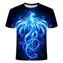 Novidade Camiseta 3D Phoenix Impressão Engraçado Camisetas de Manga Curta Dos Homens/mulheres Traje Cosplay Tshirt Ocasional O-pescoço Plus Size 6XL Tees 2024 - compre barato