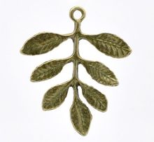 DoreenBeads Retail Antique Bronze Leaf Charm Pendants 31x27mm,sold per pack of 30 2024 - buy cheap