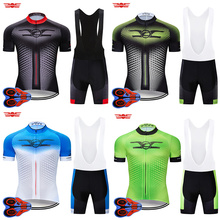 Crossrider 2020 BLACK Cycling Jersey 9D Gel Bib Set MTB Bicycle Clothing Quick Dry Bike Wear Clothes Men's Short Maillot Culotte 2024 - buy cheap