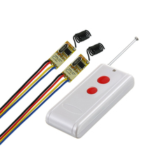 Mini switch de controle remoto sem fio, sistema de controle acesso com botão de conexão para abertura. 3.7v 4.5v 5v 6v 9v 12v e mini relé sem fio.