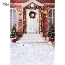 Yeele-fondo fotográfico personalizado para estudio fotográfico, con luz Bokeh telón de fondo, decoración de fiesta de invierno, Feliz Navidad 2024 - compra barato