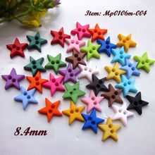 144pcs mixed / 1 color 8.4mm star small buttons for decoration scrapbook diy sewing craft little mini buttons 16 colors 2024 - buy cheap