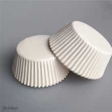 Hot Free Shipping100 pcs/lot Pure White Cupcake Liners cases cupcake paper cups 2024 - buy cheap