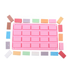 Twenty Rectangle Silicone Cake Chocolate Baking Mould Tray Handmade Soap Candle Mold Tool   D649 2024 - buy cheap