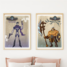 Darksiders-Cuadro de serie animada Fury War Absalom Death Strife Art, lienzo, impresión de imagen de pared, decoración de dormitorio y hogar 2024 - compra barato