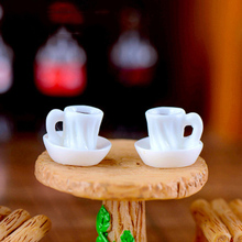 Zocdou 1 peça xícara de chá café chá da tarde copo água vidro frança modelo pequena estátua estatueta artesanato ornamento miniaturas 2024 - compre barato