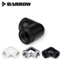 Barrow Black Silver G1/4'' thread 90 degree two Rotary Fitting Adapter Rotating 90 degrees water cooling Adaptors TWT90SSN 2024 - buy cheap