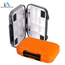 Maximumcatch-Mini caja de plástico RO naranja y gris, caja de pesca con gancho para moscas, doble cara 2024 - compra barato