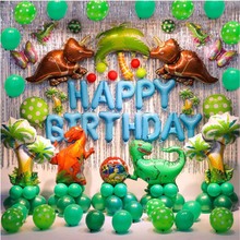 Globos de dinosaurio de dibujos animados para niños, Decoración de cumpleaños para bebés, juguetes de helio, 1 unidad 2024 - compra barato