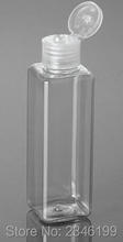 Botella transparente de plástico cuadrada de 100ML con tapa abatible, botella de loción cosmética, botella de embalaje de plástico vacía, 30 unids/lote 2024 - compra barato