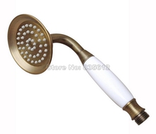 Cabezal de ducha de mano para teléfono, accesorio de cerámica de latón antiguo clásico, cabezal de ducha de teléfono de cuarto de baño, wh009 2024 - compra barato