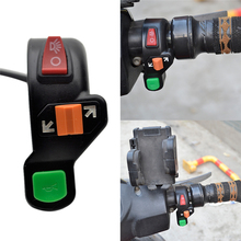 Universal 3 in1 Motorcycle Bike Signals On/Off Light ATV 7/8" Switch Horn 2024 - buy cheap