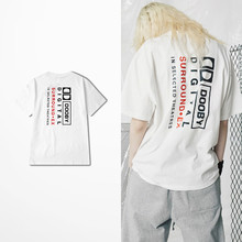 Корейская модная винтажная Мужская футболка в стиле хип-хоп, рок, панк, ретро, Мужская футболка с объемным принтом Digiatl Homme 2024 - купить недорого