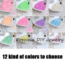 12 Candy Colors 2x3mm 1000pcs Crystal Glass Spacer beads, Czech Seed Tube Beads For Jewelry Handmade DIY BLGZNY01X 2024 - buy cheap