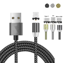 1m Fast Charging Magnetic Micro USB Cable USB Type C Cable For iphone 7 cable Phone Adapter For Samsung a50 Xiaomi 8 se Huawei 2024 - buy cheap