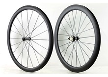 Roda de carbono para bicicleta 700c 38mm e traseira, 50mm de profundidade, 25mm de largura, conjunto de roda clincher/fibra de carbono tubular com eixo powerway r36 2024 - compre barato