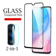 Protector de pantalla de vidrio templado 3D para xiaomi mi cc9 cc9e, protector de cristal para lente de cámara, película de seguridad, 2 en 1, micc9, micc9e, xiomi 2024 - compra barato