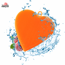 Heart Silicone Dish Washing Brush Fruit Vegetable Scrubber Heat Resistant Pad Silicone Bowl Cleaning Washing Brush Kitchen Tools 2024 - buy cheap