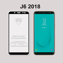 Ultra-Thin White black color full screen protector Tempered Glass film For Samsung Galaxy J6 2018 Screen protective glass film 2024 - buy cheap