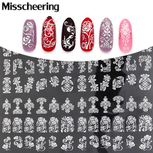 New Arrival Silver 3D Nail Art Stickers Decals,108pcs/sheet Stylish Metallic Mixed Designs Nail Tips Accessory Decoration Tool 2024 - buy cheap