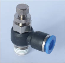 tube 10mm-1/4 BSPT thread Air Flow Control Valve,speed controller, pneumatic fitting 2024 - buy cheap