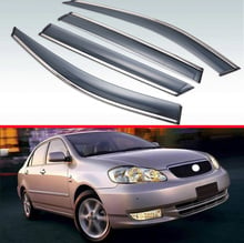 For Toyota Corolla AE120 2001 2002 2003 2004 2005 2006 Plastic Exterior Visor Vent Shades Window Sun Rain Guard Deflector 2024 - buy cheap