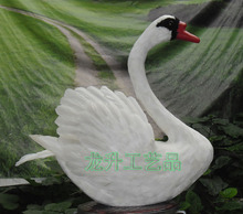 Brinquedo de cisne de simulação, grande 55x50cm, modelo de cisne branco, artesanato, fotografia, adereços de ensino, decoração de casa a1924 2024 - compre barato
