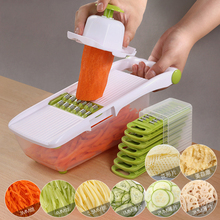 Multifunctional Mandoline Slicer Vegetable Cutter With 8 Pieces Stainless Steel Blade Potato Peeler Carrot Grater Kitchen Tool 2024 - buy cheap