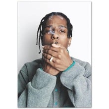 A $ AP Рокки горячий рэп хип-хоп музыка ПЕВЕЦ шелк плакат настенная живопись 24x36 дюймов 2024 - купить недорого