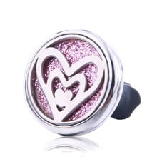 Super Heart Car Air Diffuser Stainless Steel Vent Freshener Car Essential Oil Diffuser Perfume Aromatherapy Necklace Open Locket 2024 - buy cheap