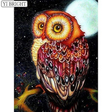 New Arrivals 5D Diamond Painting Owl Full Square Diamond Mosaic Animal Diamond Embroidery Cross Stitch Resin Drill XY1 2024 - buy cheap