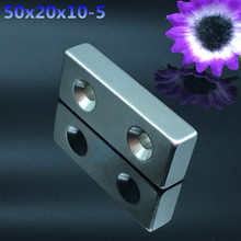 Free Shipping  2pcs N35 50x20x10 mm 50*20*10 Block Powerful Neodymium Magnet Super Strong Rare Earth Magnet Fridge Registered 2024 - buy cheap