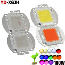 100W High Power LED Chip Natural Cool Warm White Red Blue Amber Golden Cyan Full Spectrum 380-840nm 660nm 440nm RGB IR 100W Wart 2024 - compre barato