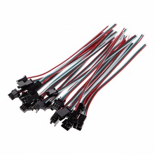 10 Pairs 3 Pin JST SM Male Female Plug Connector Cable For WS2812B WS2812 WS2811 LED Strip Lamp Wire Quick Connectors 2024 - buy cheap