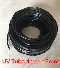 5 meters Black UV Printer Ink Tube 4mm x 3mm UV Ink Pipe  Hose for printer 2024 - buy cheap