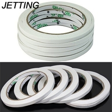 JETTING 10 Rolls/lot White Double Sided Adhesive Tape Sticker High Quality Gel Adhesive Double Sided Tape Office School Supplies 2024 - buy cheap