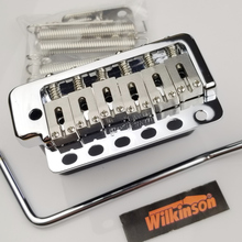 Wilkinson WVP6 Chrome silver ST Electric Guitar Tremolo System Bridge + Stainless Steel Saddles Made in Korea 2024 - buy cheap