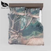 Dream NS Elk pattern Quilt cover Dekbedovertrek met 3D effect Bedroom home textiles King Queen Bedding set SMY32 2024 - buy cheap