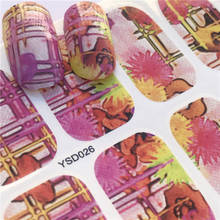 YWK плед/цветок/Бабочка Дизайн ногтей переводные наклейки для украшения Переводные картинки инструмент обертывания Сексуальная Татуировка маникюр 2024 - купить недорого
