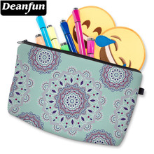 Deanfun 3D Printing Mandala Flower Small Cosmetic Bag Waterproof Cute Makeup Bag Toiletry Bag For Travel D51456 2024 - buy cheap