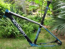 New Arrival ! Free Shipping !!  26er Mountain Carbon Bike Frame 135 Blue/Black/White 2024 - buy cheap