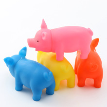 1pcs Cute Rubber Pig Toys for Dog Pet Squeak Toys Pet Accessories Chew Dog Toys Crow Attract Puppies Small Dog Products 2024 - buy cheap